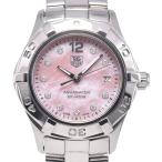 タグホイヤー TAG HEUER WAF141A アクアレーサー 10P ダイヤモンド ピンクシェル クォーツ レディース 美品 腕時計 R#149299