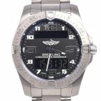 ブライトリング BREITLING E79363 エアロスペース エヴォ チタン ブラック クォーツ メンズ 良品 箱・保証書付き 腕時計 R#149391