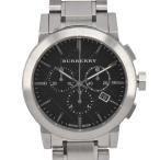 Yahoo! Yahoo!ショッピング(ヤフー ショッピング)☆良品【BURBERRY】バーバリー BU9351 黒文字盤 クロノグラフ クォーツ メンズ H#95332