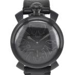 ☆美品【GaGa MILANO】ガガミラノ マヌアーレ48 スカル 5012.ART01S 手巻き メンズ Q#96523