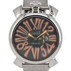 ☆美品【GaGa MILANO】ガガミラノ マニュアーレ46 スリム 5080.4 クォーツ メンズ R#96725