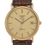 Yahoo! Yahoo!ショッピング(ヤフー ショッピング)☆良品【LONGINES】ロンジン プレザンス L4.636.2 GP/レザー クォーツ メンズ S#96889