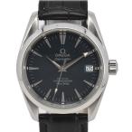 ☆良品【OMEGA】オメガ アクアテラ コーアクシャル 2504.80 SS/レザー メンズ B#9 ...