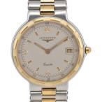 Yahoo! Yahoo!ショッピング(ヤフー ショッピング)☆美品【LONGINES】ロンジン コンクエスト グレー文字盤 デイト GP/SS クォーツ メンズ D#97695
