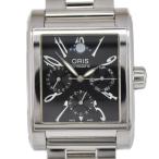 ☆良品【ORIS】オリス マイルス レクタンギュラー コンプリケーション 7528 自動巻き メンズ ...