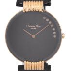 Yahoo! Yahoo!ショッピング(ヤフー ショッピング)【Christian Dior】クリスチャンディオール バギラブラックムーン ダイヤモンド7P 47 153-2 クォーツ ユニセックス P#99389