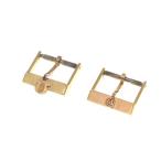 [OMEGA] Omega оригинальный хвост таблеток пряжка 2 шт. комплект 14mm Gold цвет GP X#B2350