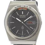 Yahoo! Yahoo!ショッピング(ヤフー ショッピング)【SEIKO】セイコー アラーム デイデイト 黒文字盤 SS/レザー クォーツ メンズ O#D0379