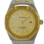 Yahoo! Yahoo!ショッピング(ヤフー ショッピング)☆美品【TECHNOS】テクノス T9539TC ゴールド文字盤 GP/SS クォーツ メンズ O#D0396
