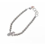 ☆未使用品【GaGa MILANO】ガガミラノ ナンバーブレスレット No.5 MBN-5 SV925 5mmボール 15〜17ｃｍ レディース F#F0668