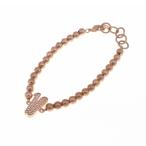 ☆未使用品【GaGa MILANO】ガガミラノ ナンバーブレスレット No.10 MBN-10 SV925(PGP) 5mmボール 15〜17ｃｍ レディース F#F0705