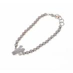 ☆未使用品【GaGa MILANO】ガガミラノ ナンバーブレスレット No.10 MBN-10 SV925 5mmボール 15〜17ｃｍ レディース F#F0706