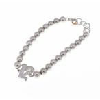 ☆未使用品【GaGa MILANO】ガガミラノ ナンバーブレスレット No.12 MBN-12 SV925 7mmボール 17〜19ｃｍ ユニセックス F#F0715