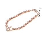 ☆未使用品【GaGa MILANO】ガガミラノ ナンバーブレスレット No.6 MBN-6 SV925(PGP) 7mmボール 17〜19ｃｍ ユニセックス F#F0734