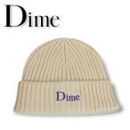 DIME ダイム ビーニー Classic Fold Beanie アイボリー クラシックロゴ ニットキャップ ニット帽