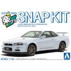  Aoshima приятный pra зажим комплект No.12-WH Ниссан R34 Skyline GT-R ( белый ) 1/32 пластиковая модель 