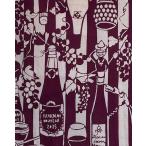 手ぬぐい「わいんわいん」新色！ルビー(工房カモdesign)