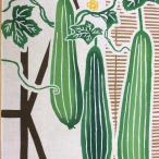 手ぬぐい「糸瓜（へちま）/梨園染」（初夏・夏・季節・糸瓜・へちま・粋・新趣味）