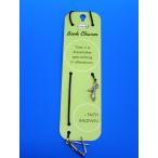 アメリカ製 ピューター・ブックチャーム（メガネ×ハイヒール） しおり マット調