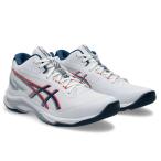 ショッピングバレーボール シューズ アシックス (asics) バレーボールシューズ NETBURNER BALLISTIC FF MT 4 ネットバーナー ユニセックス (25aw) ホワイト×マコブルー 23.5cm-29.0cm 1053A071-101