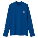  Helly Hansen (HELLY HANSEN) верхняя одежда плавание длинный рукав письмо Rush Guard унисекс (26ss) Sunny голубой M-XL HE82637-NB