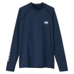  Helly Hansen (HELLY HANSEN) верхняя одежда плавание длинный рукав письмо Rush Guard унисекс (26ss) Ocean темно-синий M-XL HE82637-ON