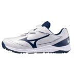  Mizuno (MIZUNO) бейсбол тренировочная обувь tore колодка подушка Revo dia футболка (25aw) белый x темно-синий 25.5-28.0cm 3E соответствует широкий 11GT252514