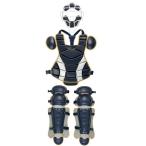  Mizuno (MIZUNO) бейсбол бейсбол . рука средства защиты цвет 3 позиций комплект catcher протектор щитки маска (25aw) темно-синий 1DJPC22014