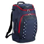  Mizuno (MIZUNO) бейсбол свечение bar Elite USA все в одном рюкзак (25aw) темно-синий x красный 40L 1FJDC91086
