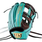 Wilson (rawlings) женщина софтбол для перчатка женщина специальный Wilson Queen DUAL 87 Wilson k.-n двойной для игрока внутреннего поля D Brown x зеленовато-голубой Ss WBW104496