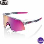 100％(ワンハンドレッド) 野球 S3 スポーツサングラス UV 紫外線対策 Polished Translucent Grey w-Purple Lens 6000500017