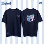 スティッチ エンジェル Tシャツ オーバーサイズ ユニセックス 半袖 ディズニー MAXX 限定 バックプリント ビッグシルエット MDOV01