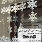 AP ストリングデコレーション 雪の結晶 スパンコール MerryChristmas♪ AP-UJ0072-2-SI 入数：1セット(5個)