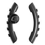 ユニバーサル アンチ スリップ ハンドル ノブ ステアリング ホイール カバー スピナー 保護 ブースター アシスト ブラック グレー AL-JJ-5450 AL