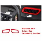 レッド インテリア AC エア/リフト ボタン/ヘッド/リード ランプ/カップホルダー カバー トリム 適用_ ポルシェ/PORSCHE マカン タイプE AL-OO-9030 AL