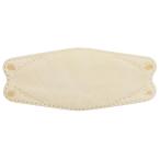 ショッピング立体マスク 小さめ HIRO 3D立体4層 不織布マスク ベージュ 小さめサイズ 持ち運びに便利な個別包装 入数：1箱(30枚)