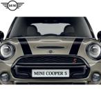 MINI оригинальный двигатель капот * полоса ( черный / белый ) (F55/F56/F57)