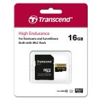 microSDHCカード 16GB Class10 高耐久 ドライブレコーダー向け SDカード変換アダプタ付き Nintendo Switch対応 Transcend製　TS16GUSDHC10V