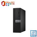 ポイント消化 美品 DELL OptiPlex 5050SFF 中古 デスクトップパソコン Windows11Pro MS Office2021 第7世代 Corei7 メモリ16GB SSD256GB + HDD500GB DVD-ROM