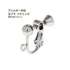 [20個] 玉ブラ イヤリング パーツ［ 銀 シルバー ］  アクセサリー 金具 ネジバネ式 真鍮 ニッケルフリー 素材 資材 金属アレルギー対応 E1-01 ETS1