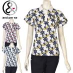 アンパスィ and per se ゴルフ 2025春夏新作 レディース 半袖ポロシャツ 服 ゴルフウェア