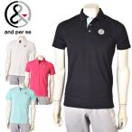 アンパスィ and per se ゴルフ 2025春夏新作 メンズ 半袖ポロシャツ 服 ゴルフウェア