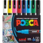 posca Mitsubishi карандаш ручка на водной основе po ska маленький знак круг сердцевина 8 цвет PC3M8C