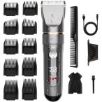 バリカン2025新登場 USB充電式ヘアカッター メンズ 電動ばりかん 散髪用 自動研磨 プロ仕様 0.8-26mm対応 LEDディスプレイ