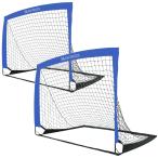 REFREEZE(li свободный z) складной футбольные врата место хранения сумка имеется салон наружный двоякое применение портативный (124×94cm голубой 2 шт se