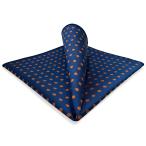 SHLAX&amp;WING супер большой шелк pocket square синий точка точка мужская мода 