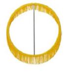 全音 フープバトン HB-26Y/Yellow 直径680mm 《ゼンオン リングバトン マーチング》