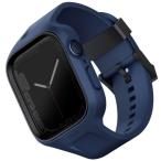 UNIQ MONOS 2-IN-1 Apple Watch バンド一体型タフネスケース 45/44mm ブルー