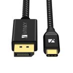 iVANKY USB C DisplayPort ÊÑ´¹¥±¡¼¥Ö¥ë displayport ¥±¡¼¥Ö¥ë Type-c¡Ú4K¡÷60Hz¤Þ¤Ç/2m¡Û DP ¥±¡¼