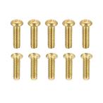 DTGN M3x10mm(DxL) латунный head механизм для винт 14 штук входит механизм промышленность . подходит panhead фиксация винт латунь цвет 